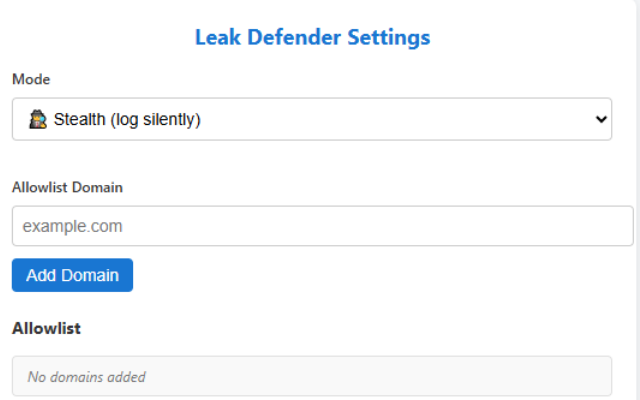 Network Privacy and Leak Defender (NPLD)