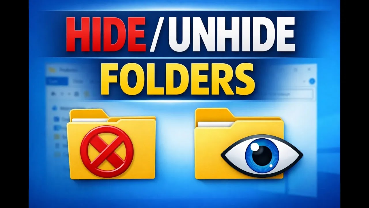 How to Hide or Unhide Files and Folders in Windows (Beginner Guide) - 0xgz